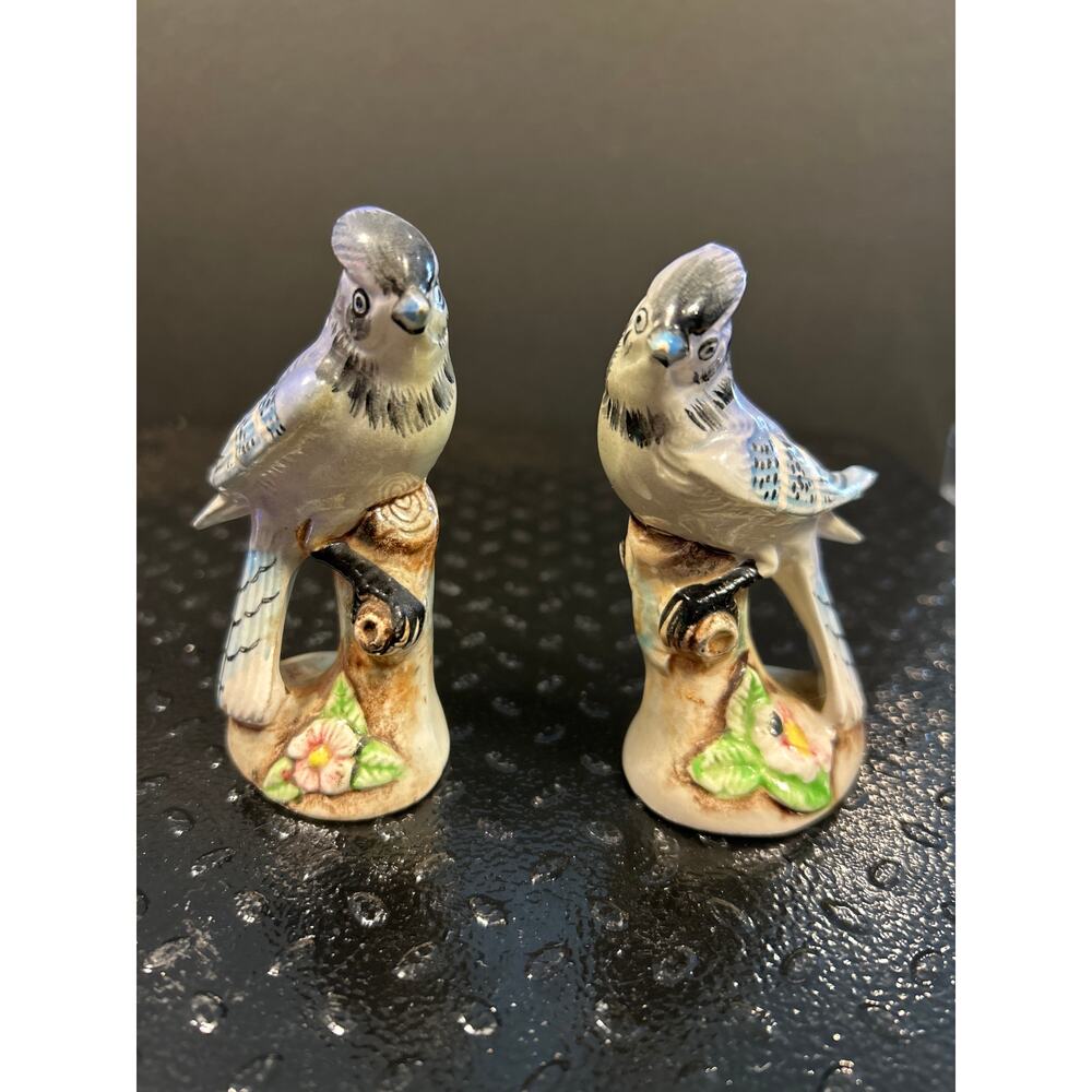 Blue Jay Salt & Pepper Shakers